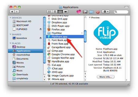 flip camera software for mac